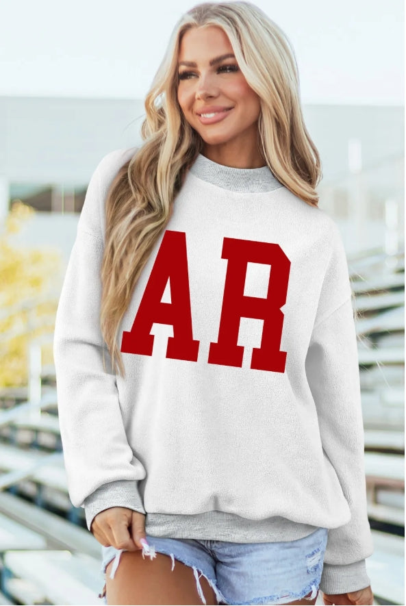 Arkansas Reversible Mock Neck Sweatshirt