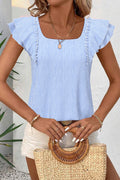 Sky Blue Bow Blouse