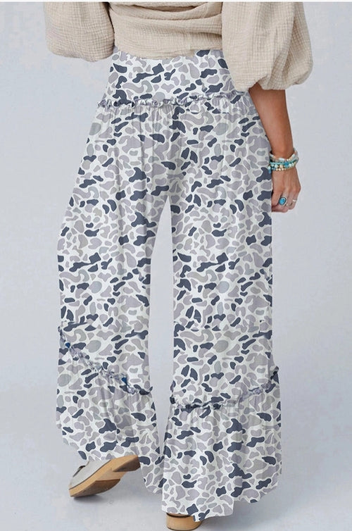Camo Flare Leg Pants