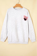 Pink Bow Football Sweatshirt