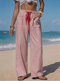 Red and White Striped Pants