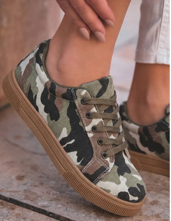 Camo Lace up Shoes